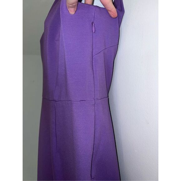 Women’s Purple Midi Sheath Dress 10 Work Office Wear - Picture 5 of 10